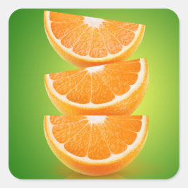 緑のオレンジ色の部分 スクエアシール