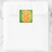 緑のオレンジ色の部分 スクエアシール (バッグ)