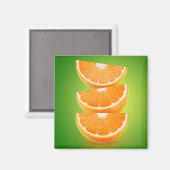 緑のオレンジ色の部分 マグネット (正面/裏面)