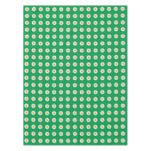 緑のオレンジ/白のドット テーブルクロス (正面)