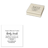 緑のオーガニック自然体スクラブバターに名前を追加 ラバースタンプ (押印)