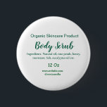 緑のオーガニック自然体スクラブバターに名前を追加 缶バッジ<br><div class="desc">デザイン</div>