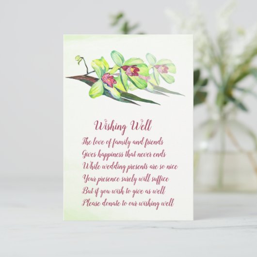 緑のオーキッドマ結婚ルサラの願い井戸カード エンクロージャーカード (スタンド正面)