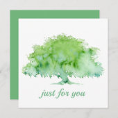 緑のオークの木 招待状 (正面/裏面)