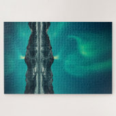 緑のオーロラライト ジグソーパズル (横)