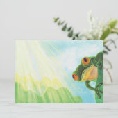 緑のカエルが太陽の光を浴びる 招待状 (スタンド正面)