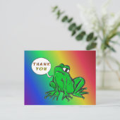 緑のカエル漫画 サンクス ポストカード (スタンド正面)