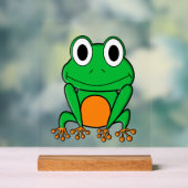 緑のカエル アクリルサイン (ニュートラル)