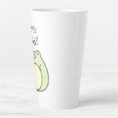 緑のカエル カフェラテマグ (正面)