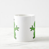 緑のカエル コーヒーマグカップ (中央)