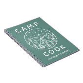 緑のカスタマイズされたサマーキャンプクック ノートブック (右側)