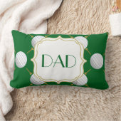 緑のカスタマイズ可能なゴルフ・ボールそしてティー ランバークッション (ブランケット)