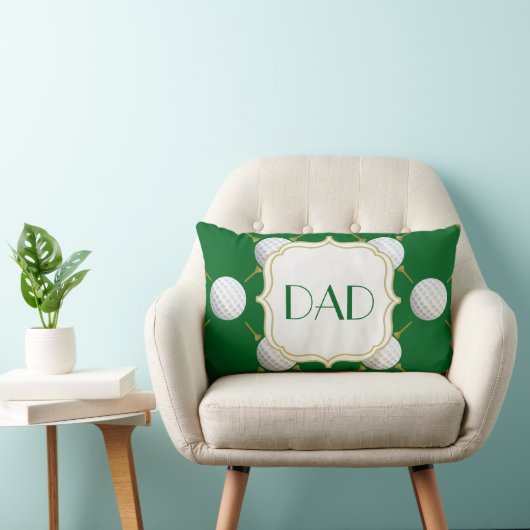 緑のカスタマイズ可能なゴルフ・ボールそしてティー ランバークッション (椅子)