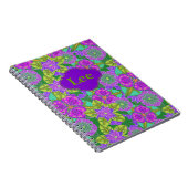 緑のカスタマイズ可能なノート夜蘭 ノートブック (右側)