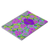 緑のカスタマイズ可能なノート夜蘭 ノートブック (左側)