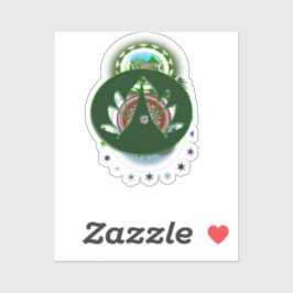 緑のカスタムビニールシール シール