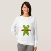 緑のカッコいいクリスマスシャツ！ Tシャツ (正面フル)