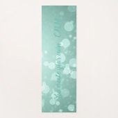 緑のカッコいい《写真》ぼけ味 – 自分の落ち着きを作成 ヨガマット (正面)