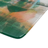 緑のカットボードのVino カッティングボード (角)