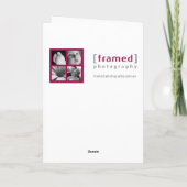 緑のカップケーキ! カード (裏面)