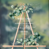 緑のカップルのシャワー歓迎サイン アクリルサイン (ニュートラル)