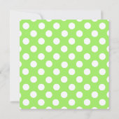 緑のカップルの双生児のベビーシャワーの招待状 招待状 (裏面)