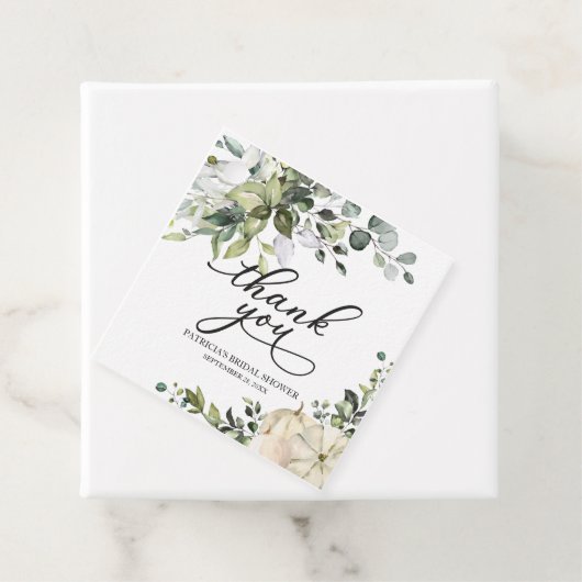 緑のカボチャ秋ブライダルシャワーのお気に入り フェイバータグ (インサイチュ)