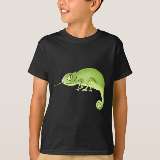 緑のカメレオン Tシャツ (正面)
