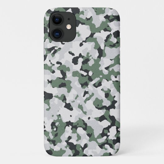緑のカモフラージュ柄 Case-Mate iPhoneケース (裏面)