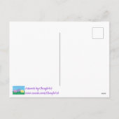 緑のカラフル草はがき内のイースターエッグ3 シーズンポストカード (裏面)