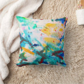 緑のカ芸術的ンバ。紫のカッコいいイラストレーション。または クッション (ブランケット)