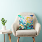 緑のカ芸術的ンバ。紫のカッコいいイラストレーション。または クッション (椅子)