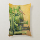 「緑のガラス製品」 アクセントクッション (正面(垂直))