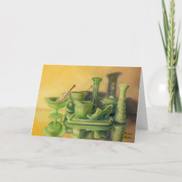 「緑のガラス製品」 カード