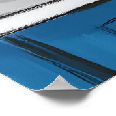 緑のキッチンで皿を洗う女の子。 ポスター (角)