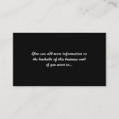 緑のキヅタスクロール装飾的なD7 -名刺 名刺 (裏面)