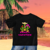 緑のキャッツファミリーベビーボディスーツ ベビーTシャツ