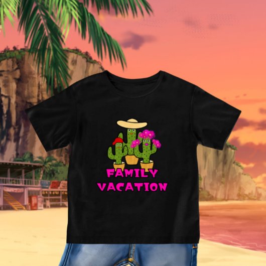 緑のキャッツファミリーベビーボディスーツ ベビーTシャツ