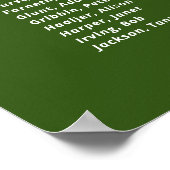 緑のキャンドル 燃え尽きる クラス会 追悼記念 ポスター (角)