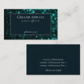 緑のキラキラの名刺 名刺 (正面/裏面)