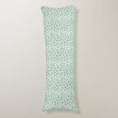 緑のキリンのプリント ボディピロー (正面縦)