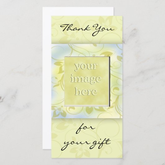 緑のギフトをありがとう サンキューカード (正面/裏面)