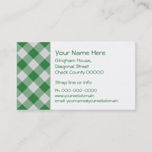 緑のギンガムの名刺 名刺