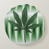 緑のクシュ….. ラウンドクッション (裏面)