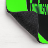 緑のクラシックなロゴのマウスパッド マウスパッド (コーナー)