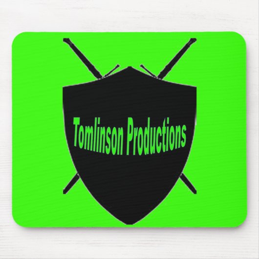 緑のクラシックなロゴのマウスパッド マウスパッド (正面)