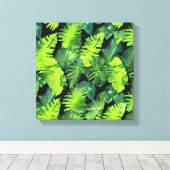 緑のクラスタ離れ キャンバスプリント (インサイチュ (ウッドフロア))