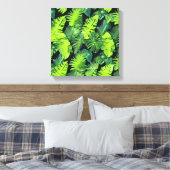緑のクラスタ離れ キャンバスプリント (インサイチュ (寝室))