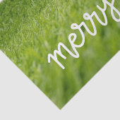 緑のクリスマスにサンタクロース帽を付けたゴルフボール 薄葉紙 (詳細)