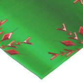 緑のクリスマスに赤い雪 テーブルクロス (アングル)